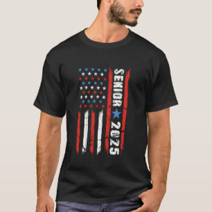 Graduation Class of 2025 Senior Patriotic Graduate T-Shirt