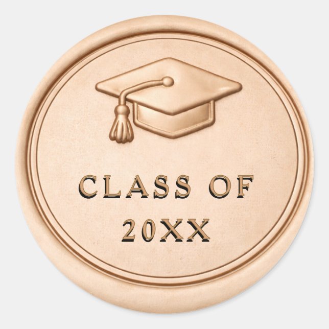 Graduation Class of 2026 Classic Gold Wax Seal (Front)
