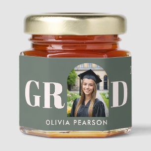 Graduation Class of 2026 Graduate Photo Honey Jar Favors