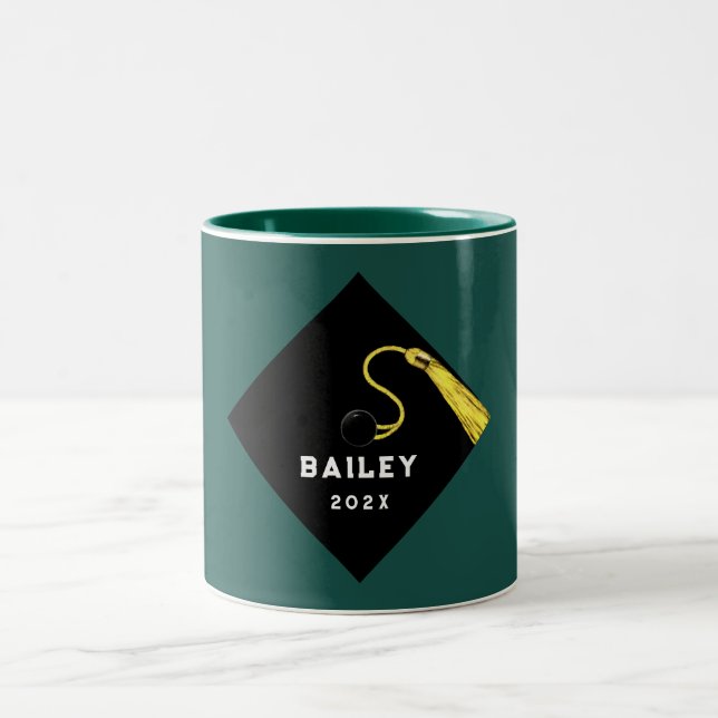 Graduation Class of 2026 Keepsake Gift Two-Tone Coffee Mug (Center)