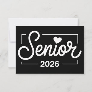 Graduation Class Of 2026 Senior Heart Graduate Announcement