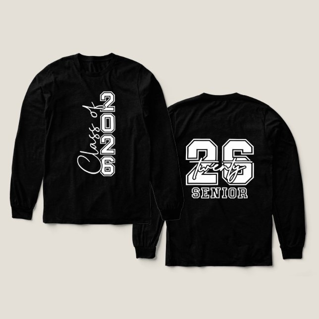Graduation Class Of 2026 Tri-Blend Shirt (Design Front & Back)