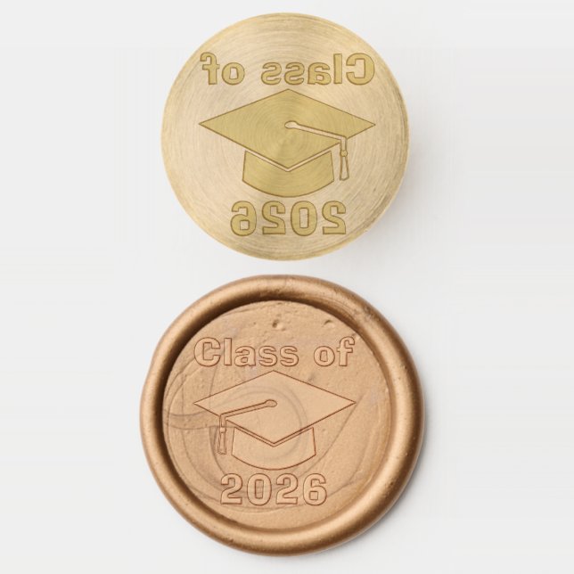 Graduation class of 2026 wax seal stamp (Stamped)