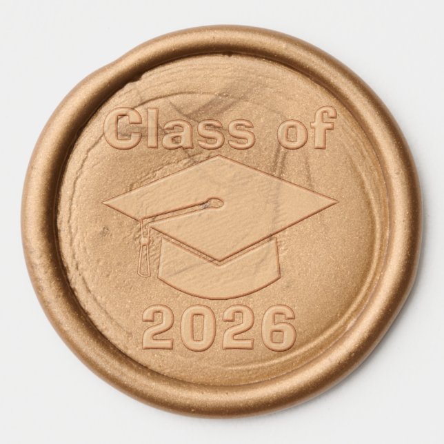 Graduation class of 2026 wax seal stickers (Front)