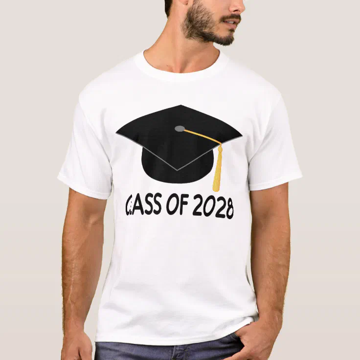 Graduation Class Of 2028 T Shirt Zazzle 8328