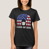 Graduation Class Of 2030 Rainbow American Flag