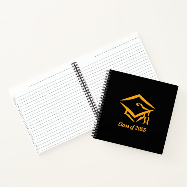Graduation Class of 20?? BLKGLD Customize Year Notebook (Inside)
