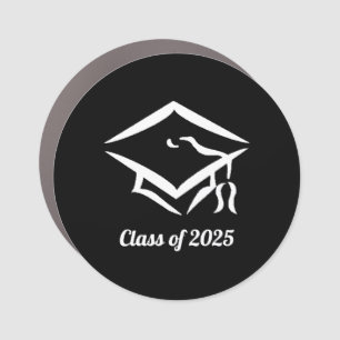 Graduation Class of 20?? BLKWHT Customize Year Car Magnet