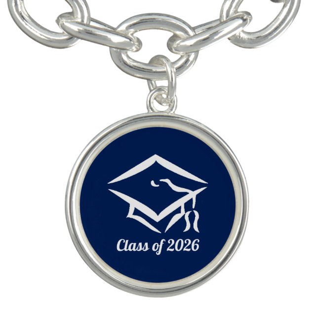 Graduation Class of 20?? BLUCLWHT Customize Year Bracelet (Design)