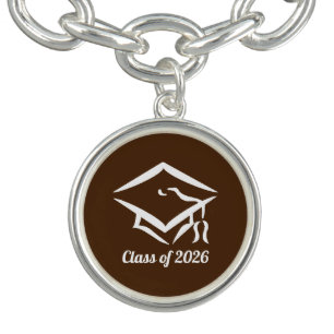 Graduation Class of 20?? BRNWHT Customize Year Bracelet
