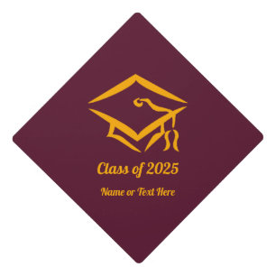 Graduation Class of 20?? BURGLD Custom Year Name Cap Topper