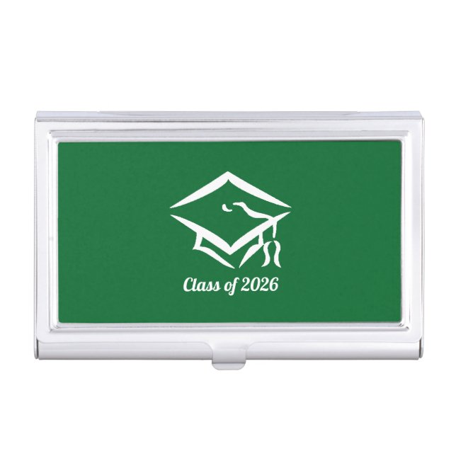 Graduation Class of 20?? KLGRNWHT Customize Year Business Card Case (Front)