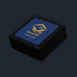 Graduation Class of 20?? NVYGLD Custom Year Name Gift Box<br><div class="desc">Graduation Class of 20?? NVYGLD by Zarya Parx Studio Cultural (Customize Year and Name/Text)</div>