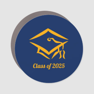 Graduation Class of 20?? NVYGLD Customize Year Car Magnet