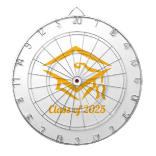 Graduation Class of 20?? WHTGLD Custom Year Name Dart Board