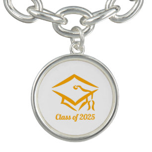 Graduation Class of 20?? WHTGLD Customize Year Bracelet