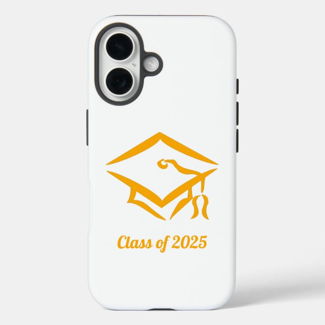 Graduation Class of 20?? WHTGLD Customize Year Case-Mate iPhone Case (Back)