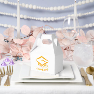 Graduation Class of 20?? WHTGLD Customize Year Favor Boxes