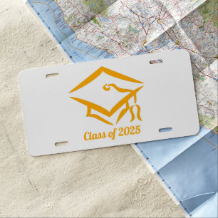 Graduation Class of 20?? WHTGLD Customize Year License Plate