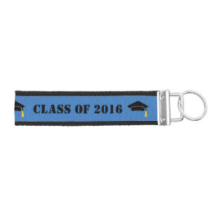 Graduation Class of 20XX Customizable Lanyard Wrist Keychain