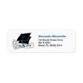 Graduation Class of Address Label Diploma 3
