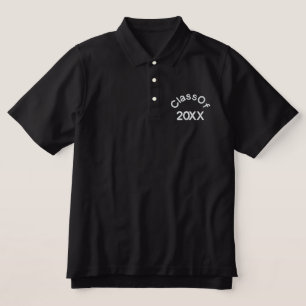 Graduation Class Of Current Year Embroidered Polo Shirt