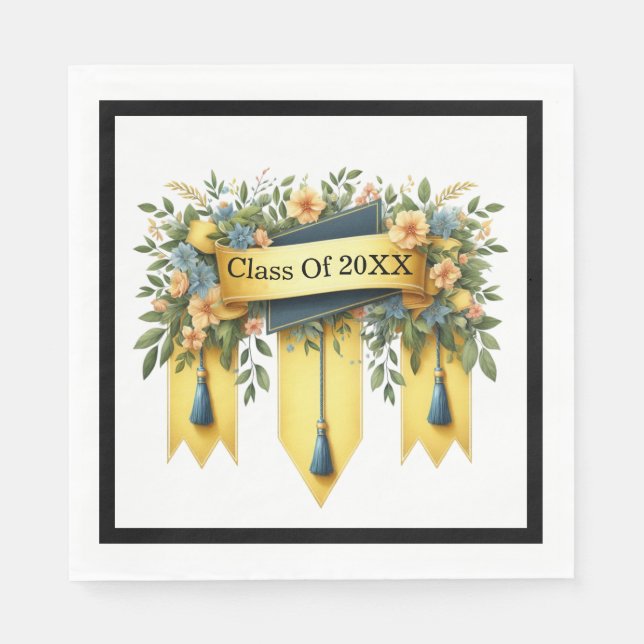 Graduation Class Of Customized Napkins (Front)