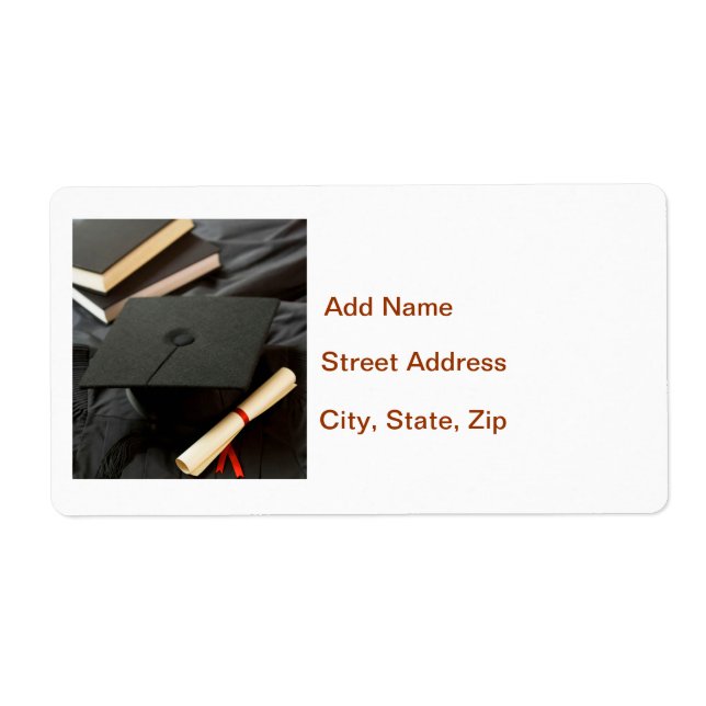 Graduation Class of Label (Front)