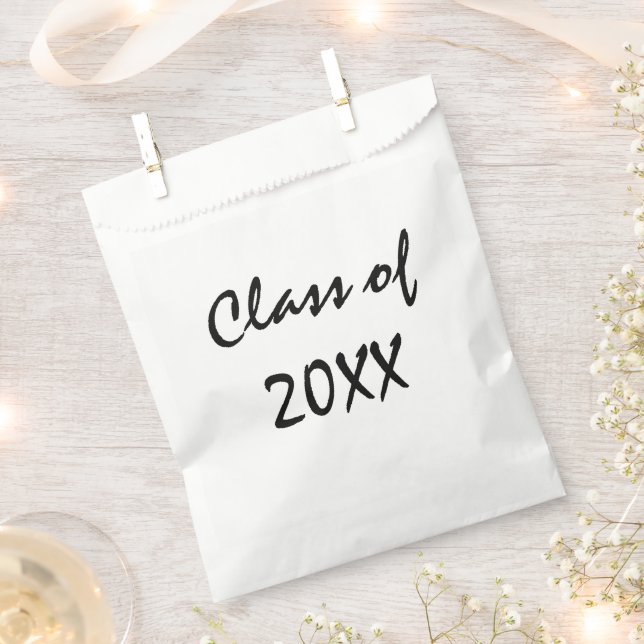 Graduation Class of  Personalize  Favor Bag (Clipped)