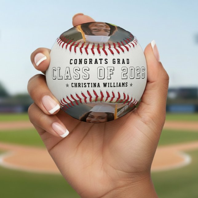 Graduation Class Of Photo Congrats Grad White Baseball (Graduation Class Of Photo Congrats Grad White Baseball
)