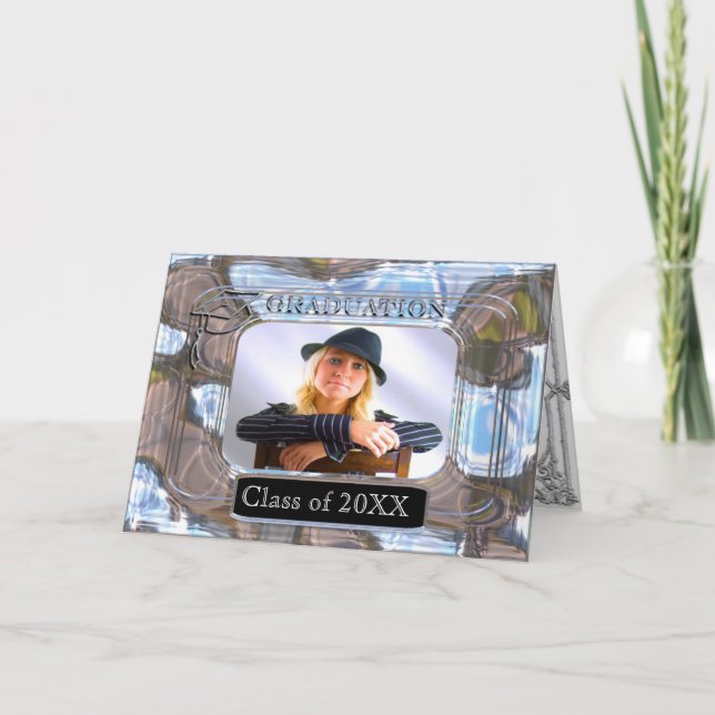 Graduation Class photo customizable Invitation (Front)