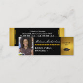 Graduation Class Photo Insert Name Intro Card (Front/Back)