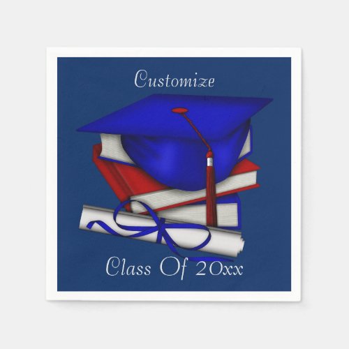 Graduation  Class Reunion Cap  Diploma Napkins