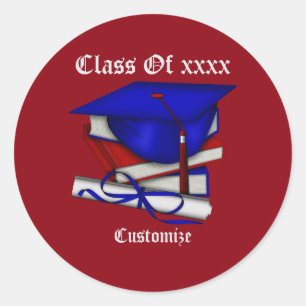 Graduation & Class Reunion Cap & Diploma Stickers