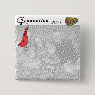 Graduation Class Ring RED Button