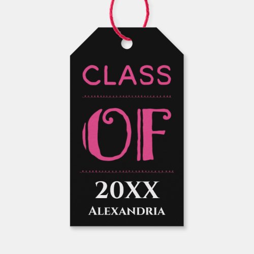 Graduation Class Year Graduate Personalize Gift Tags