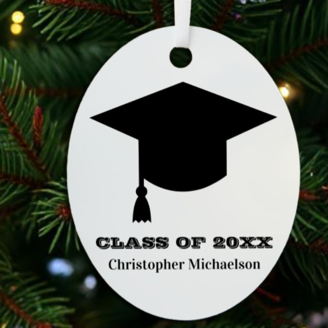 Graduation Class Year Metal Ornament (Creator Uploaded)