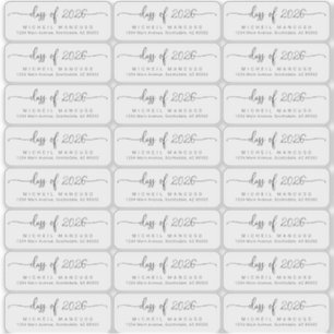 Graduation Clear Transparent Return Address Labels