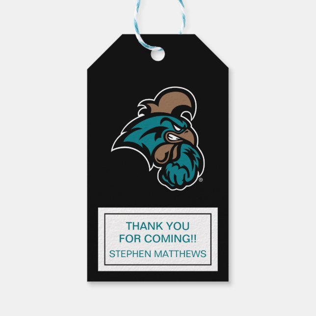 Graduation Coastal Carolina Gift Tags (Back)