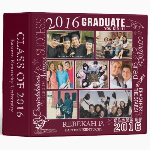 Graduation Collage 2016 _ Customizable _Scrapbook Binder