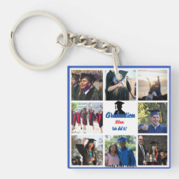 Graduation Collage Personalized Acrylic Keychain