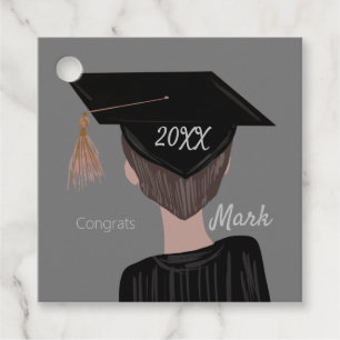 Graduation College Highschool  Graduate Guy  Favor Tags
