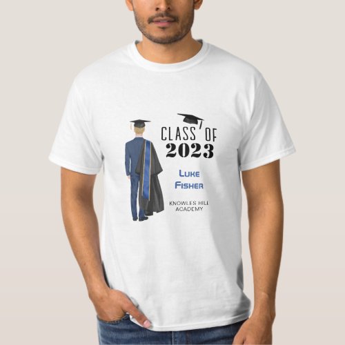 Graduation College School Leavers Young Man T_Shirt