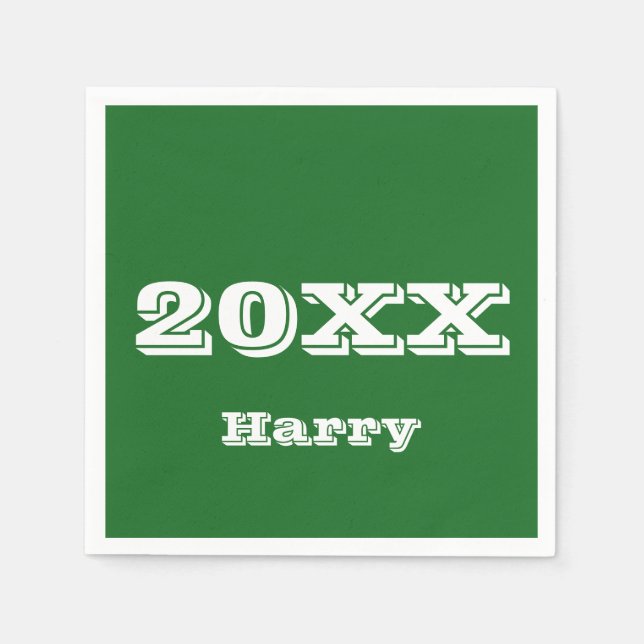 Graduation Commencement Personalized Napkins (Front)