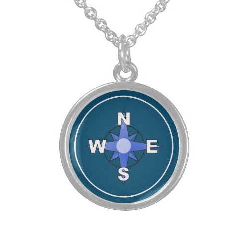 Graduation Compass Womans Charm Pendant Necklace