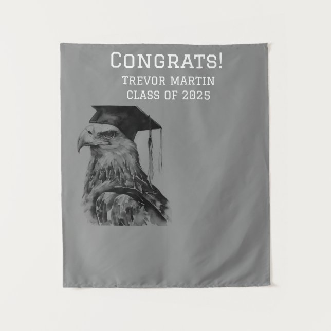 Graduation Congrats Backdrop | Eagle (Front)