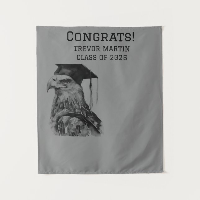 Graduation Congrats Backdrop | Eagle (Front)