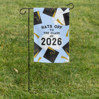 Graduation Congrats Banner Garden Flag