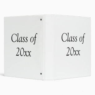 Graduation congrats class of 20xx add name text 3 ring binder