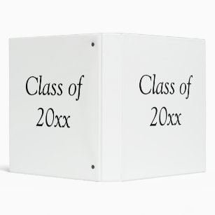 Graduation congrats class of 20xx add name text 3 ring binder